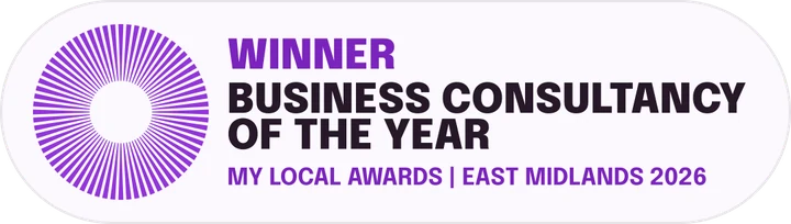 ActNow Consulting, winner of Business Consultancy of the Year 2026, East Midlands. My Local Awards.